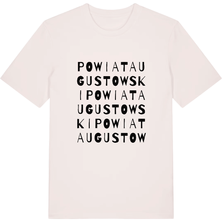 powiat augustowski ordlek t-shirt – t-shirt från PinShirt