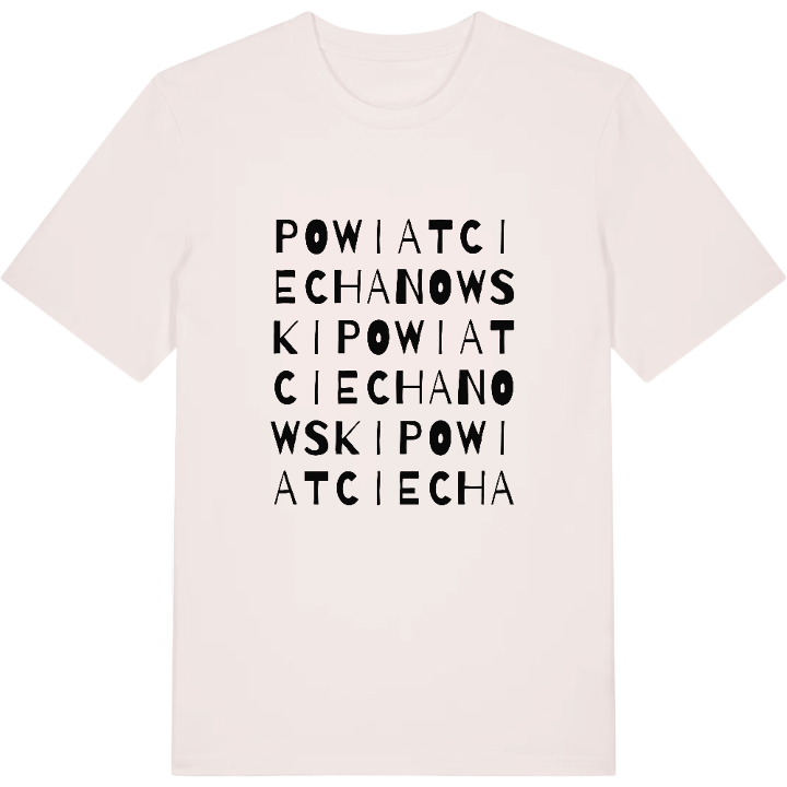 powiat ciechanowski ordlek t-shirt – t-shirt från PinShirt