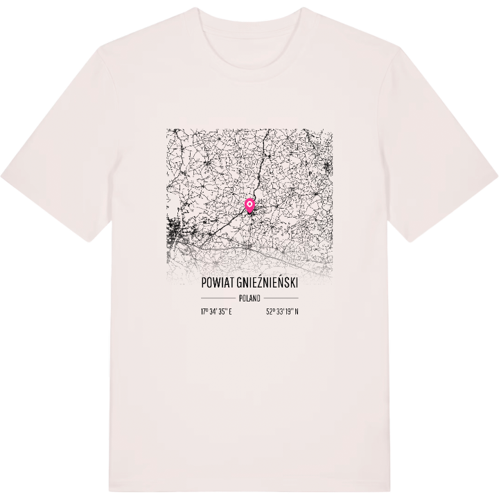 powiat gnieźnieński karta t-shirt – t-shirt från PinShirt