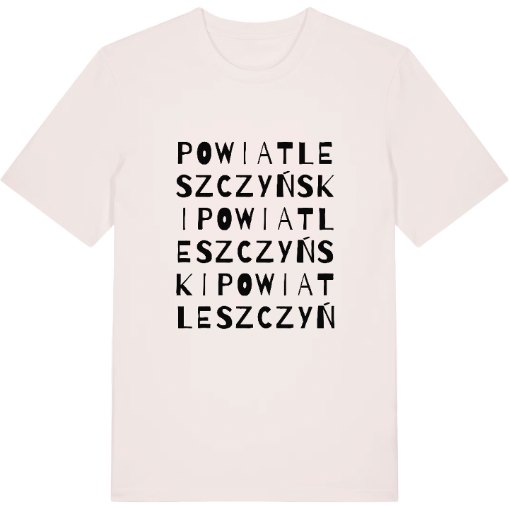 powiat leszczyński ordlek t-shirt – t-shirt från PinShirt