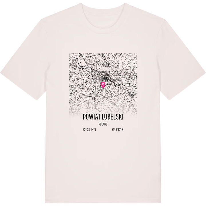 powiat lubelski karta t-shirt – t-shirt från PinShirt