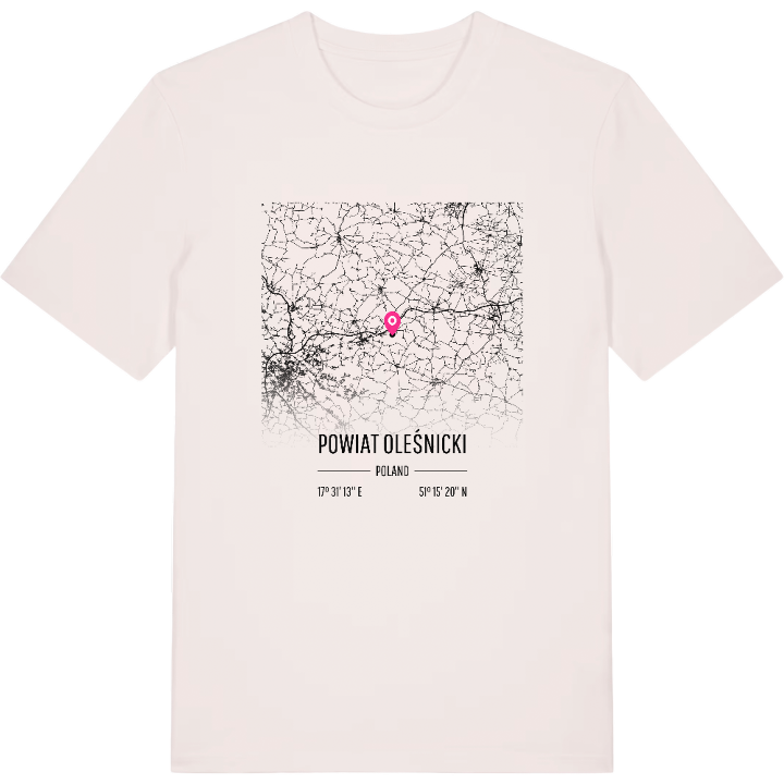 powiat oleśnicki karta t-shirt – t-shirt från PinShirt
