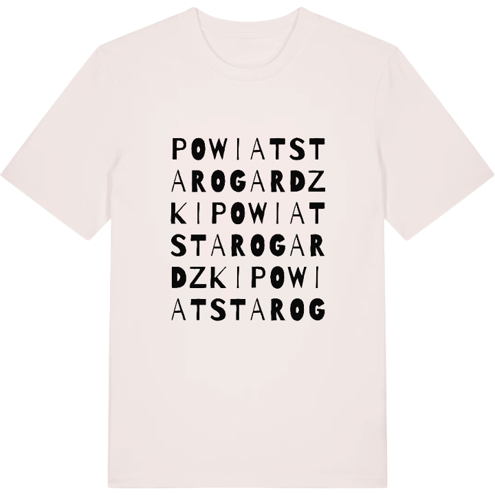 powiat starogardzki ordlek t-shirt – t-shirt från PinShirt