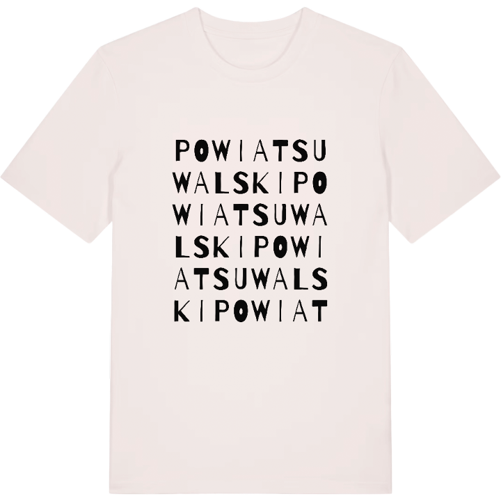 powiat suwalski ordlek t-shirt – t-shirt från PinShirt