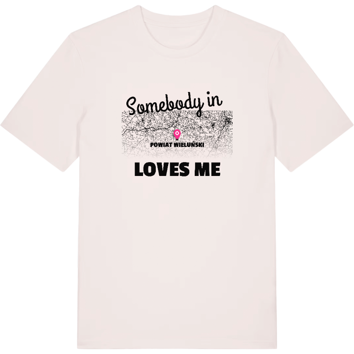 Någon i powiat wieluński älskar mig t-shirt – t-shirt från PinShirt