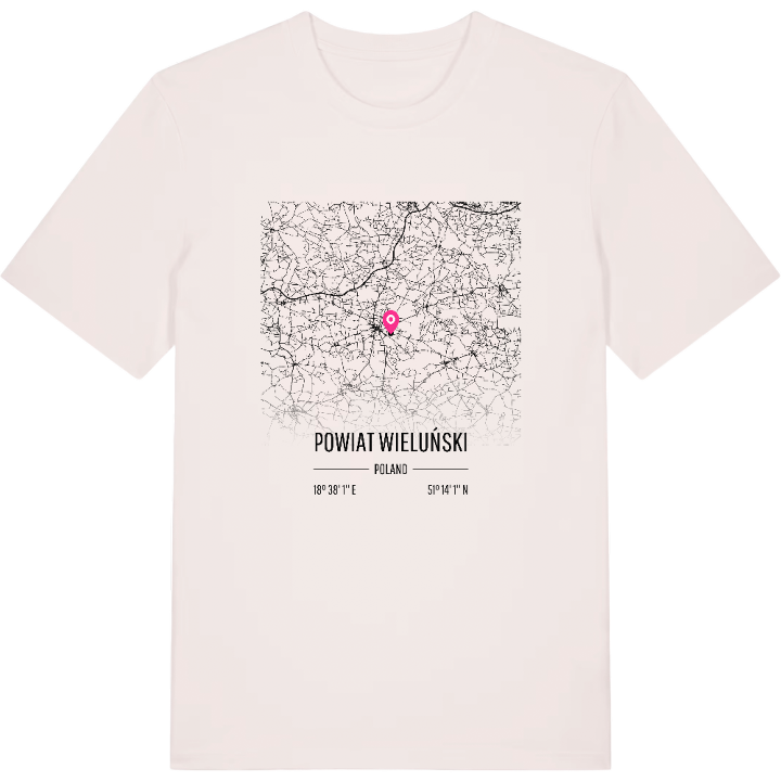 powiat wieluński karta t-shirt – t-shirt från PinShirt