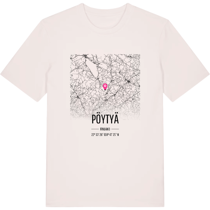 Pöytyä karta t-shirt – t-shirt från PinShirt