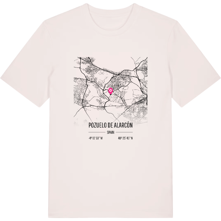 Pozuelo de Alarcón karta t-shirt – t-shirt från PinShirt
