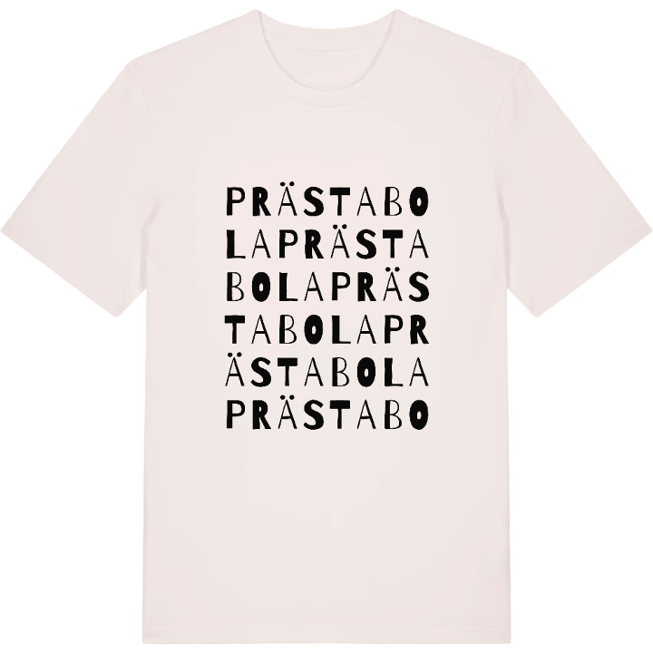Prästabola ordlek t-shirt – t-shirt från PinShirt