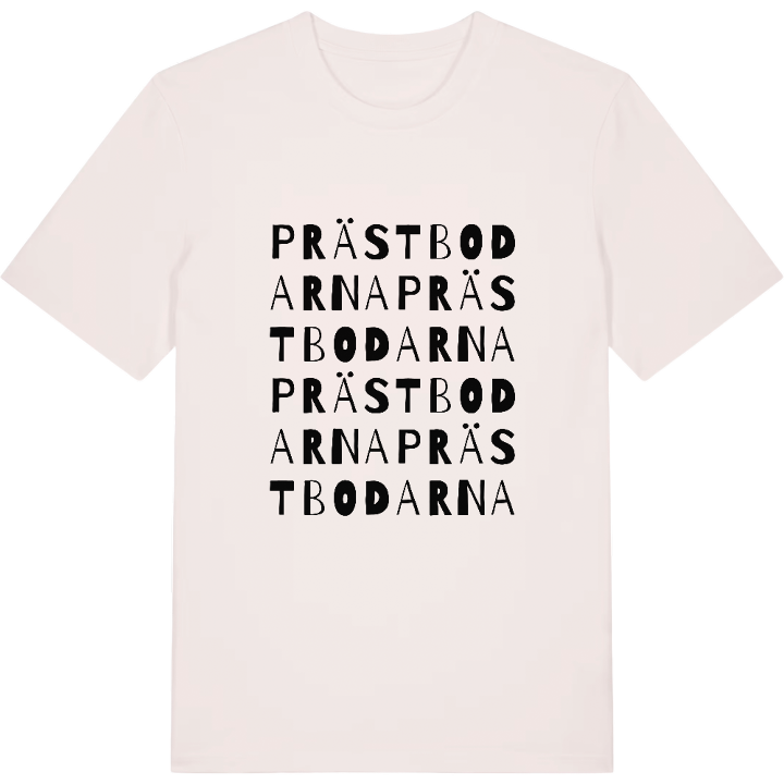 Prästbodarna ordlek t-shirt – t-shirt från PinShirt