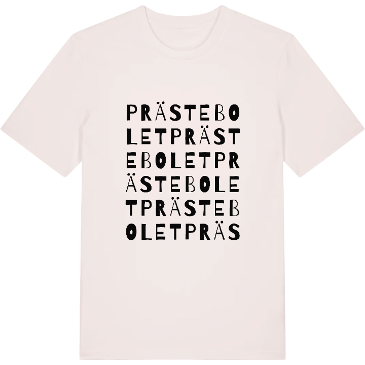 Prästebolet ordlek t-shirt – t-shirt från PinShirt