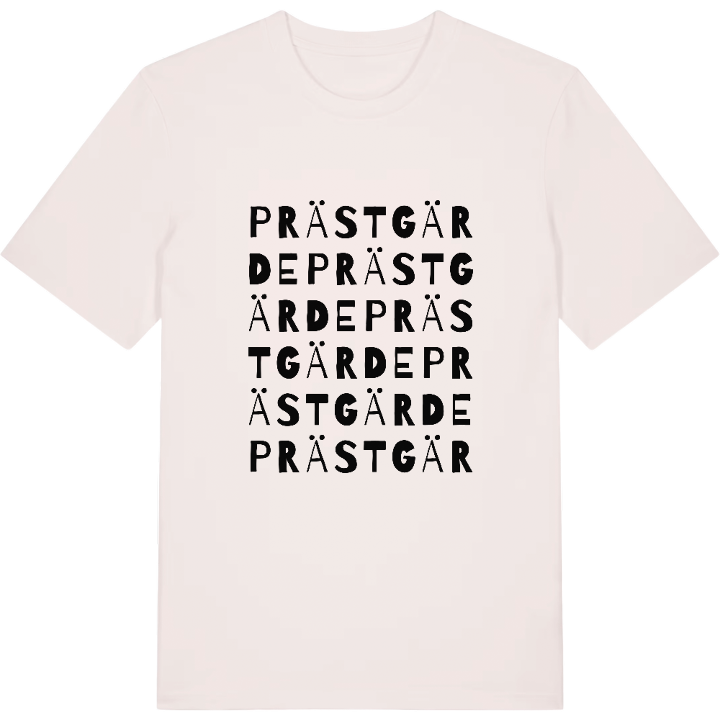 Prästgärde ordlek t-shirt – t-shirt från PinShirt