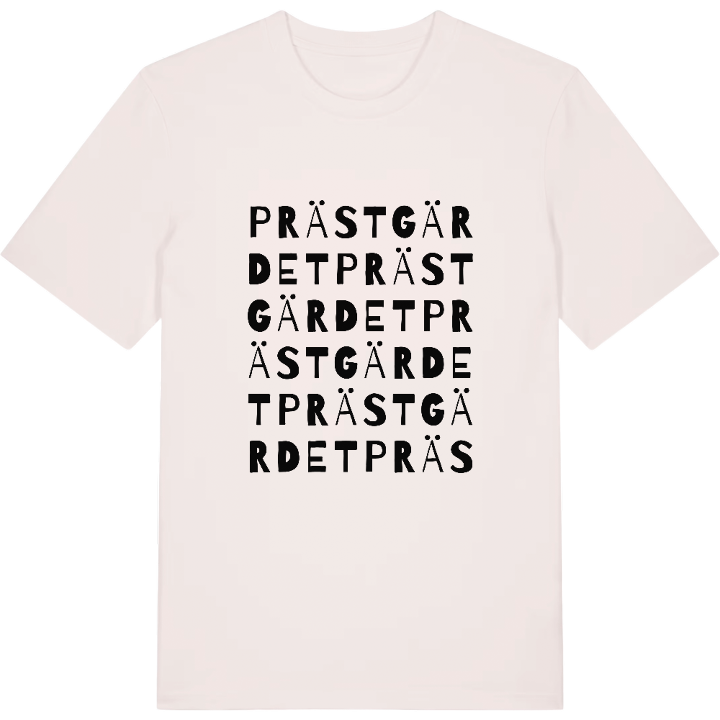Prästgärdet ordlek t-shirt – t-shirt från PinShirt