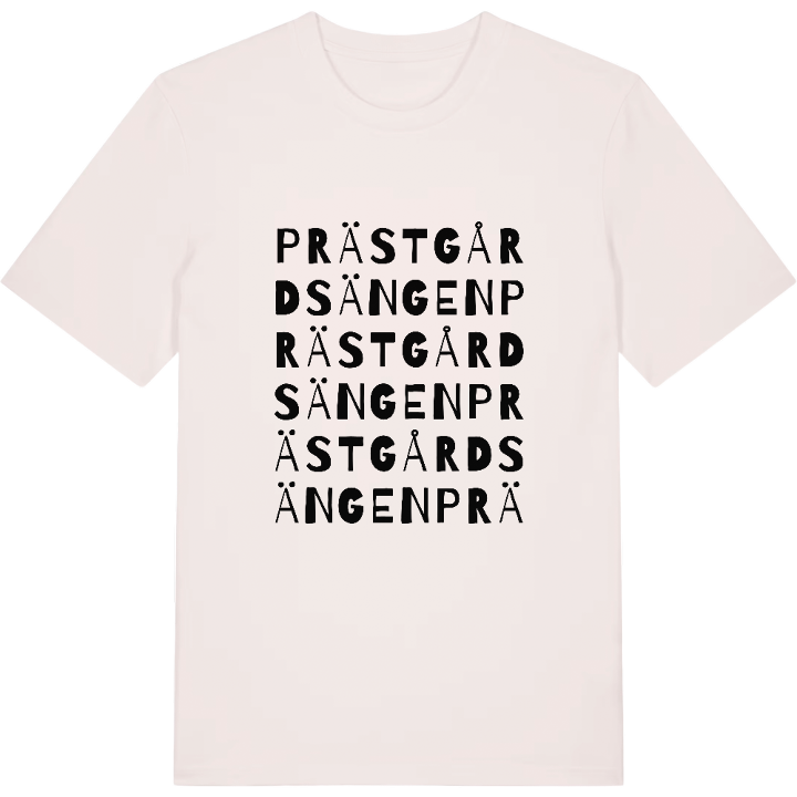 Prästgårdsängen ordlek t-shirt – t-shirt från PinShirt