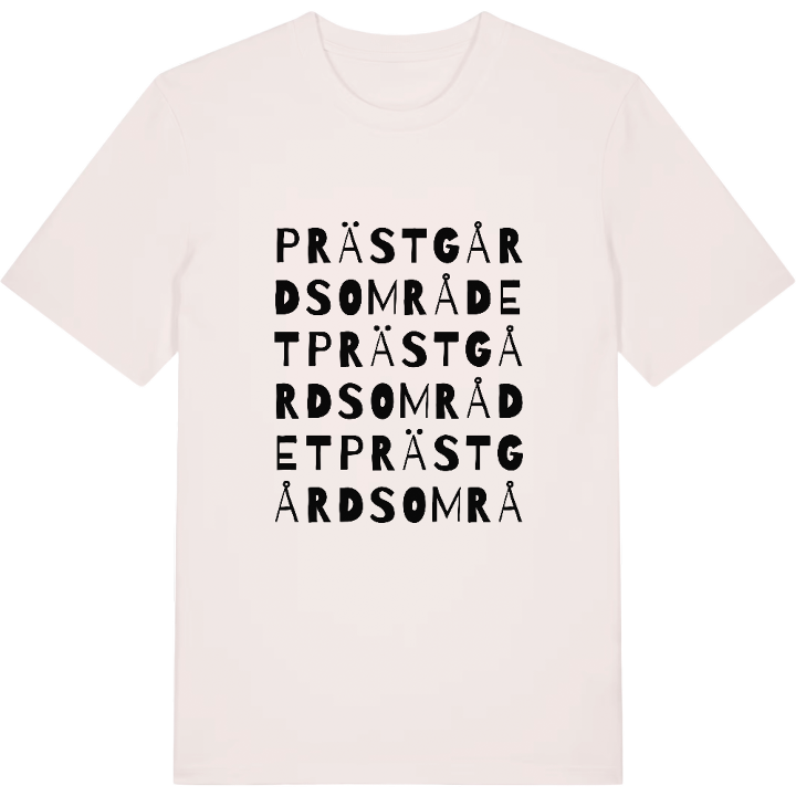 Prästgårdsområdet ordlek t-shirt – t-shirt från PinShirt
