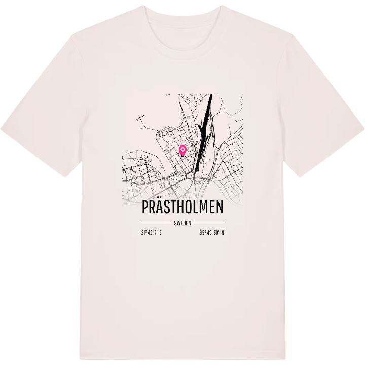 Prästholmen karta t-shirt – t-shirt från PinShirt