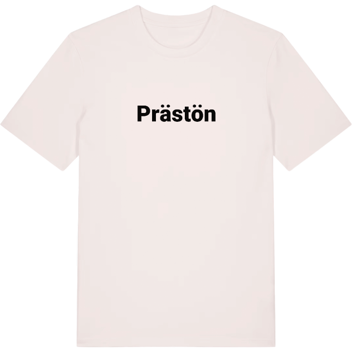Prästön fetstil t-shirt – t-shirt från PinShirt