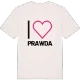 Jag älskar Prawda t-shirt stort tryck