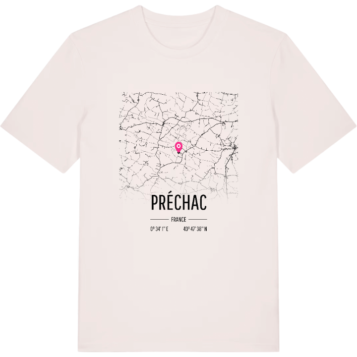 Préchac karta t-shirt – t-shirt från PinShirt