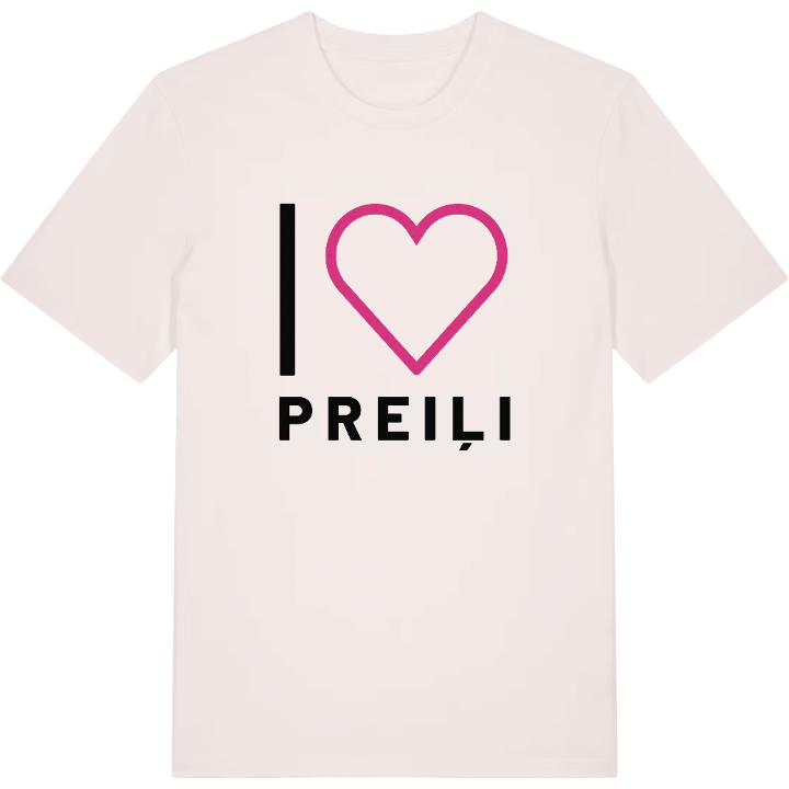 Jag älskar Preiļi t-shirt stort tryck – t-shirt från PinShirt