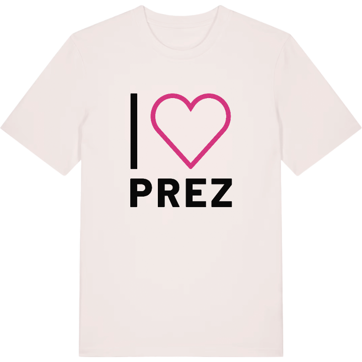 Jag älskar Prez t-shirt stort tryck – t-shirt från PinShirt