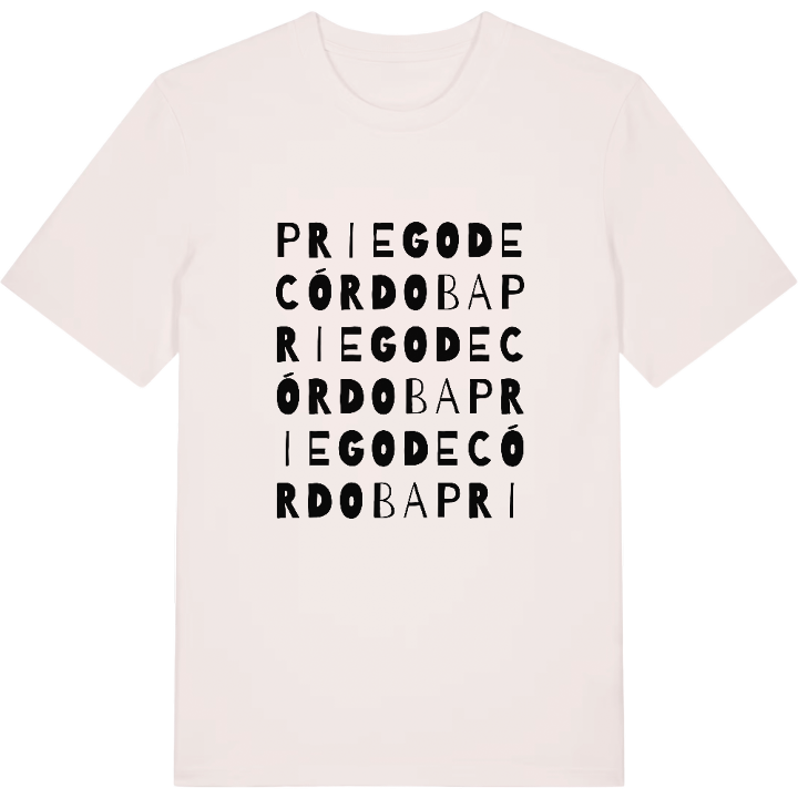 Priego de Córdoba ordlek t-shirt – t-shirt från PinShirt