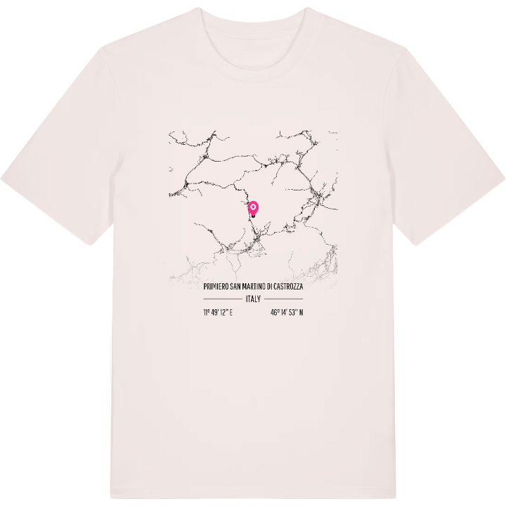 Primiero San Martino di Castrozza karta t-shirt – t-shirt från PinShirt