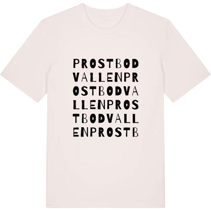 Prostbodvallen ordlek t-shirt – t-shirt från PinShirt