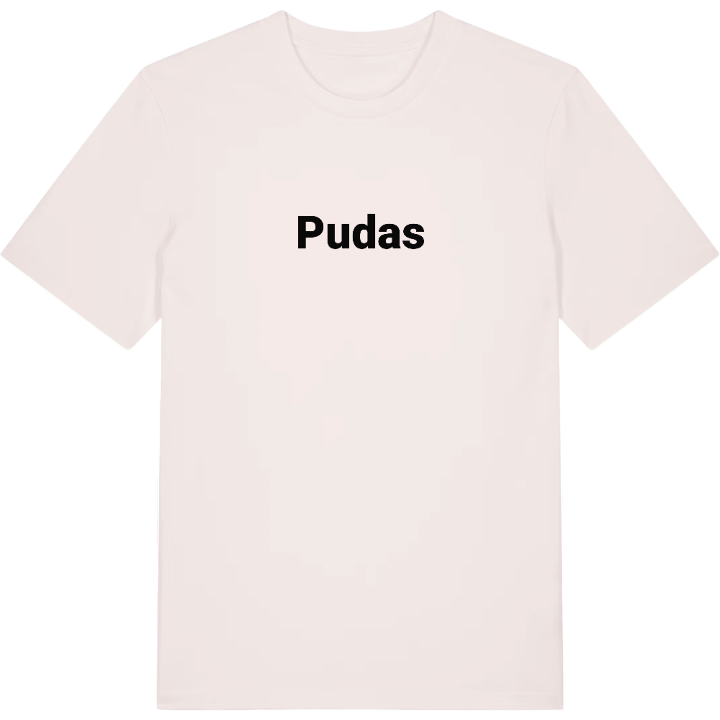 Pudas fetstil t-shirt – t-shirt från PinShirt
