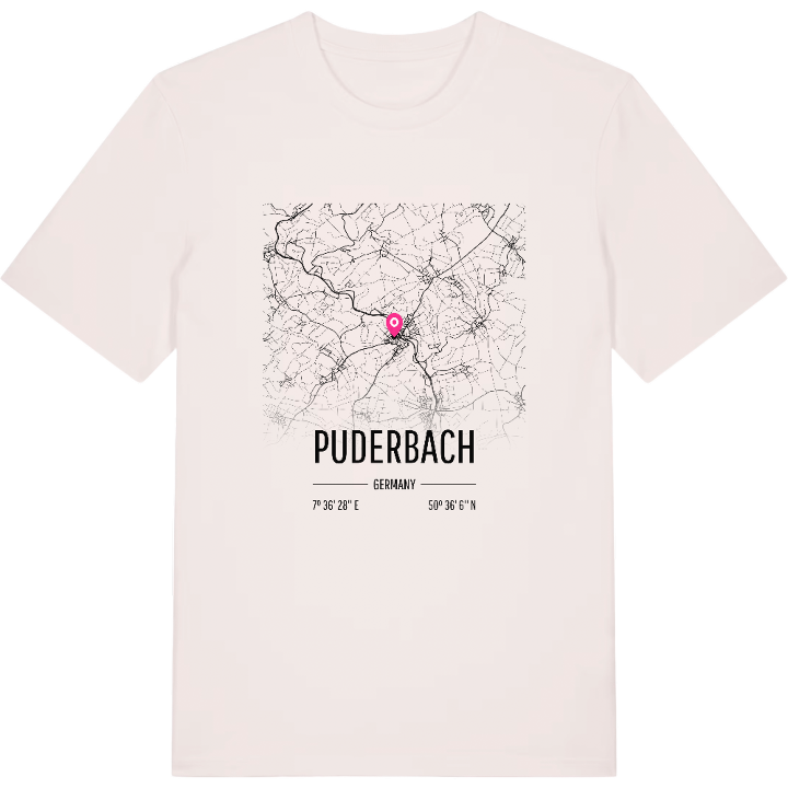Puderbach karta t-shirt – t-shirt från PinShirt