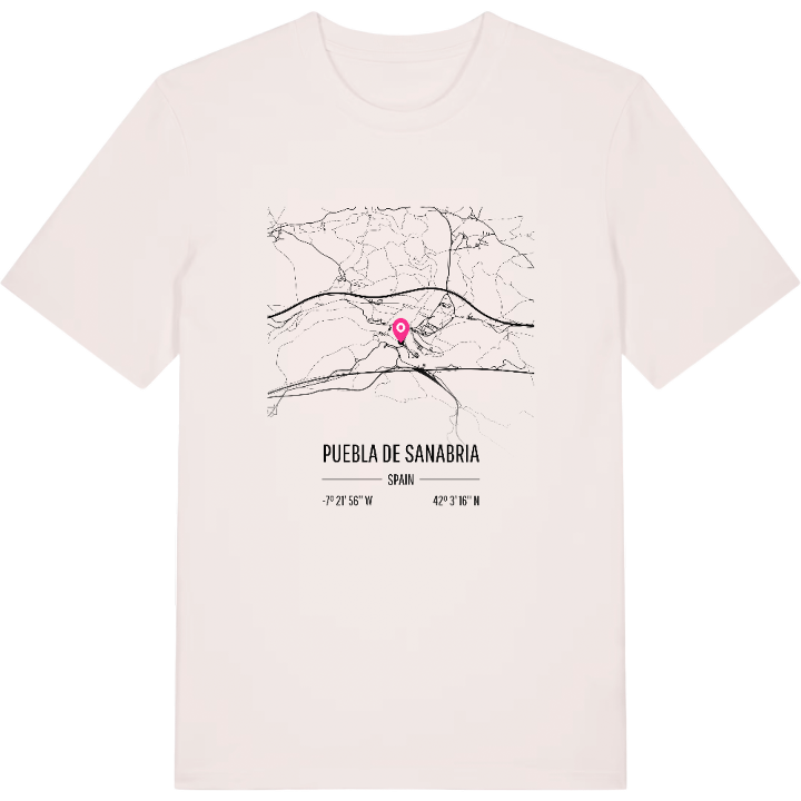 Puebla de Sanabria karta t-shirt – t-shirt från PinShirt