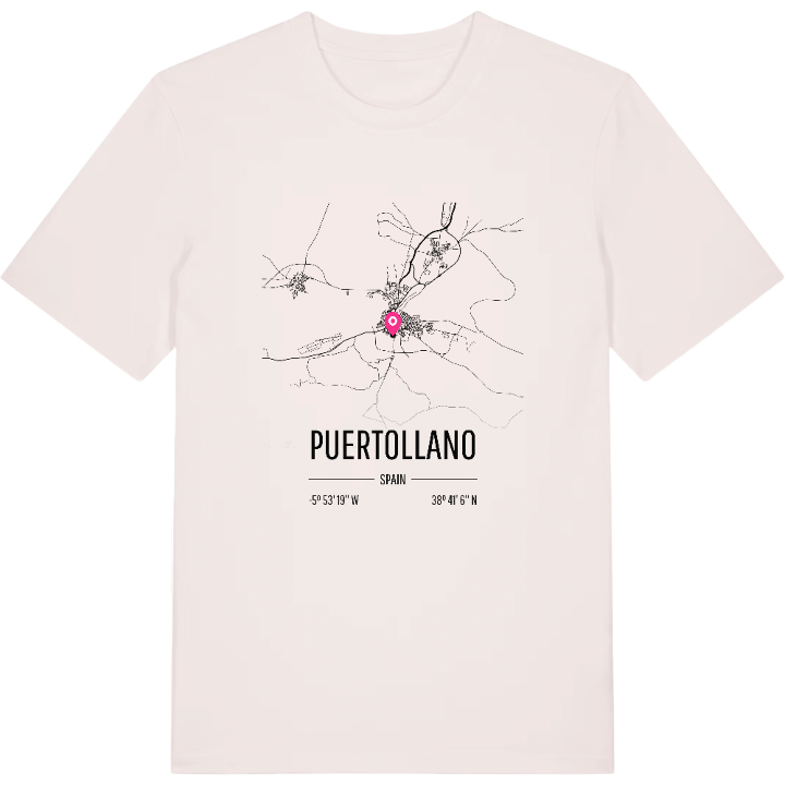 Puertollano karta t-shirt – t-shirt från PinShirt