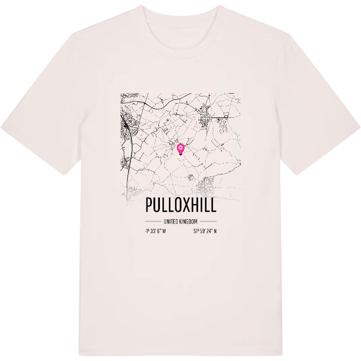 Pulloxhill karta t-shirt – t-shirt från PinShirt