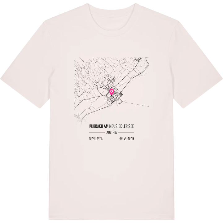 Purbach am Neusiedler See karta t-shirt – t-shirt från PinShirt