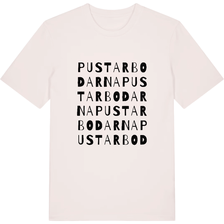 Pustarbodarna ordlek t-shirt – t-shirt från PinShirt