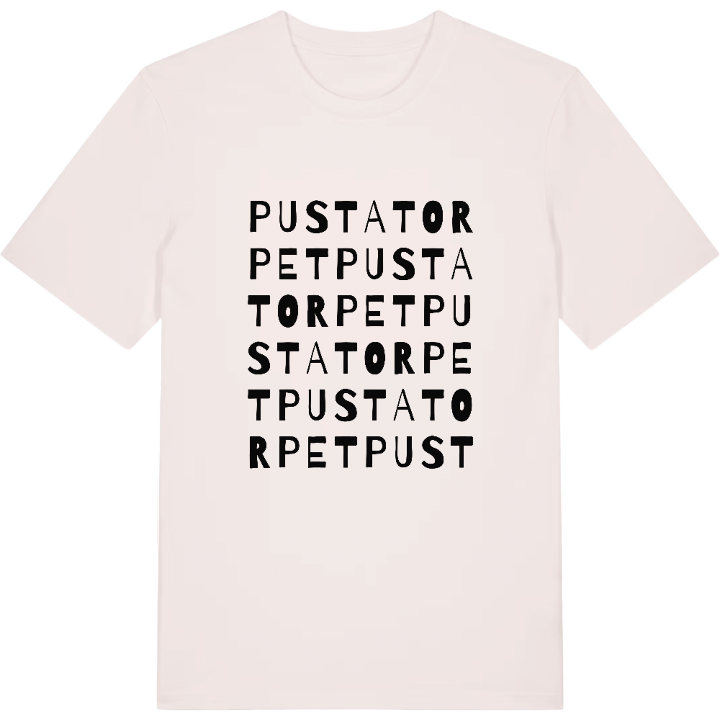 Pustatorpet ordlek t-shirt – t-shirt från PinShirt