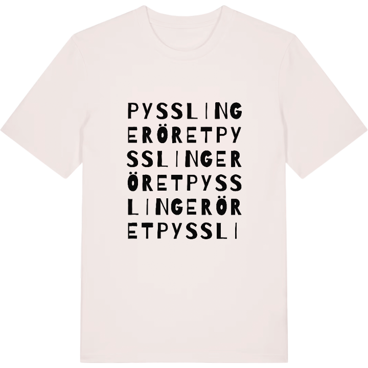 Pysslingeröret ordlek t-shirt – t-shirt från PinShirt