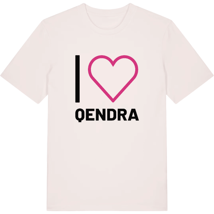 Jag älskar Qendra t-shirt stort tryck – t-shirt från PinShirt