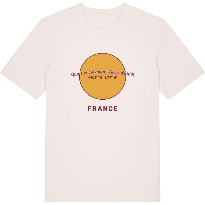 Quartier Bazouges-sous-Hédé II cirkel t-shirt – t-shirt från PinShirt