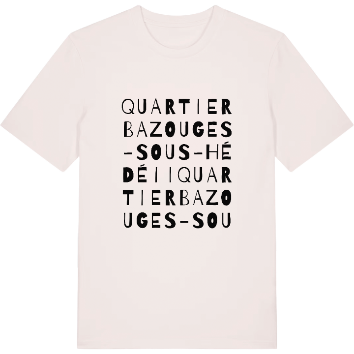 Quartier Bazouges-sous-Hédé II ordlek t-shirt – t-shirt från PinShirt