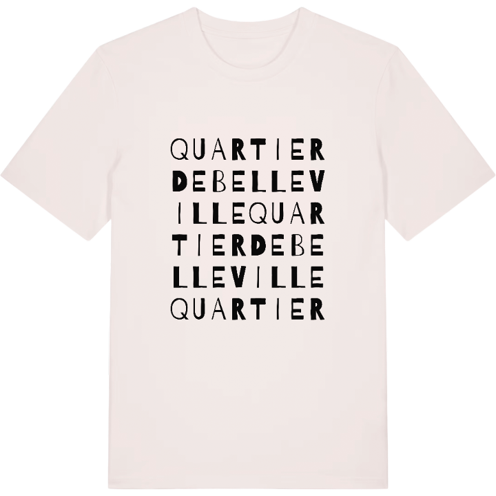 Quartier de Belleville ordlek t-shirt – t-shirt från PinShirt