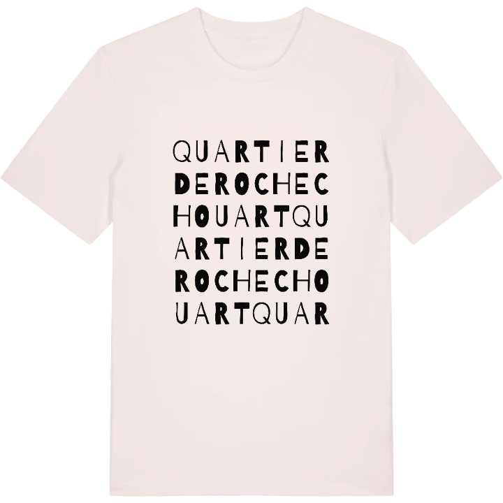 Quartier de Rochechouart ordlek t-shirt – t-shirt från PinShirt