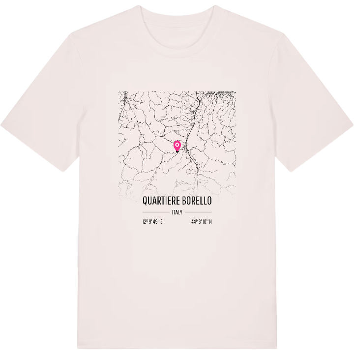 Quartiere Borello karta t-shirt – t-shirt från PinShirt