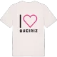 Jag älskar Queiriz t-shirt stort tryck