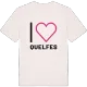 Jag älskar Quelfes t-shirt stort tryck