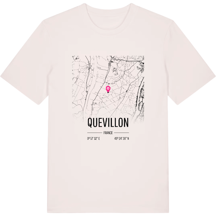 Quevillon karta t-shirt – t-shirt från PinShirt