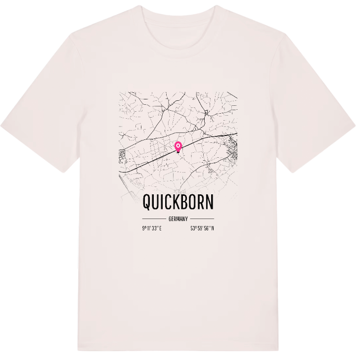 Quickborn karta t-shirt – t-shirt från PinShirt