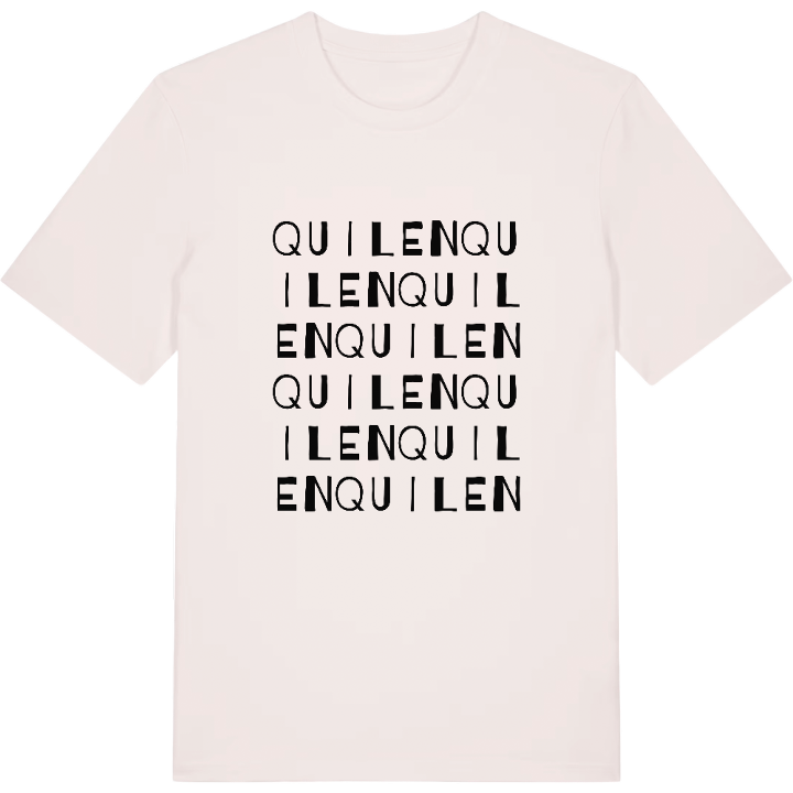 Quilen ordlek t-shirt – t-shirt från PinShirt
