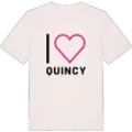 Jag älskar Quincy t-shirt stort tryck