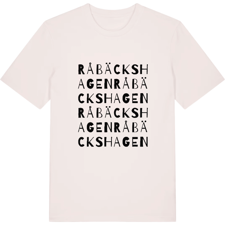 Råbäckshagen ordlek t-shirt – t-shirt från PinShirt
